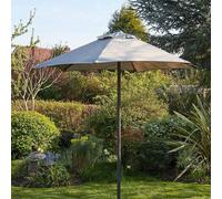 Home Source Gozo Aluminium 2m Vented Parasol in Grey Home Source Grey