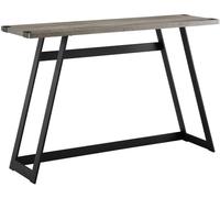 Home Source Hadley Metal Hallway Entry Console Table in Grey Home Source Grey