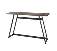 Home Source Hadley Metal Wrap Hallway Console Table Grey Wash