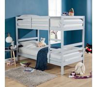 Home Source Hendon Children's Wooden Single Splittable Bunk Bed Grey