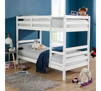 Home Source Hendon Children's Wooden Single Splittable Bunk Bed White
