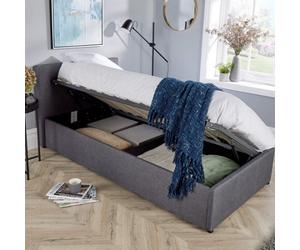 Home Source Horizon Single Side Lift Ottoman Storage Bed Frame