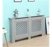 Home Source Large Radiator Cover MDF Wooden Home Decorative Modern Design in Grey Home Source Grey Large