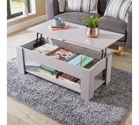Orlando Lift Up Storage Coffee Table Home Source Grey One Size