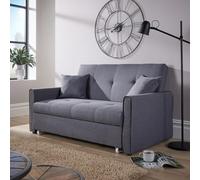 Home Source Charleston 2 Seater Folding Double Sofa Bed - Grey