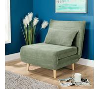Home Source Lorena Single Green Sofa Bed - Wilko
