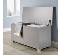 Home Source Malmo Storage Ottoman Chest Grey