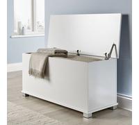 Home Source Malmo Storage Ottoman Chest White