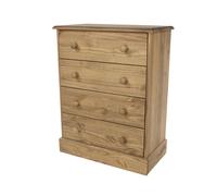 Home Source Malvern 4 Drawer Bedroom Chest