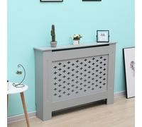 Home Source Medium Radiator Cover MDF Wooden Home Decorative Modern Design in Grey Home Source Grey Medium
