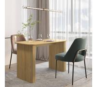 Home Source Monroe Standing Desk Computer Office Table Workstation Modern Design in Brown Home Source Brown