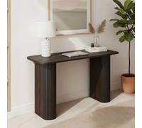 Home Source Monroe Wooden Compact Desk Computer Pc Laptop Table Workstation Office - Walnut