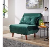 Home Source Morella Green 1-Seater Single Sofa Bed