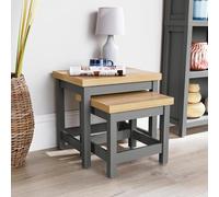 Home Source Avon Nest of 2 Tables Graphite 36mm Top