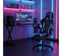 Home Source Neuro Adjustable Pvc Gaming Chair With Footrest And Lumbar Support