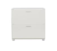 Home Source Rimini Shoe Cabinet Hallway Storage Unit White