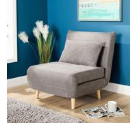 Single Clic Clac Sofa Bed Sleeper Couch Upholstered Living Furniture Home Source Grey One Size
