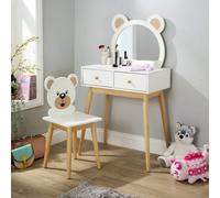 Home Source Ted 2 Drawer Kids Dressing Table And Chair Set