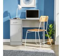 Tyler 1 Drawer Home Office Computer Storage Desk Home Source Grey One Size