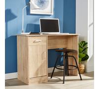 Home Source Tyler 1 Drawer Office PC Computer Storage Desk - Oak