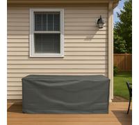 Home Source Waterproof Outdoor BBQ Cover - Durable Polyester Grill Protector with Drawstring Closure, Fits 4 Burner, Large, XL, Kettle & Extra Large Barbecues