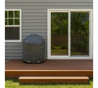 Home Source Waterproof Outdoor BBQ Cover - Durable Polyester with Drawstring Closure, Fits 4 Burner, Large, XL & Kettle Barbecues, Weatherproof Protection