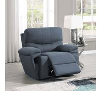 Home Source Windsor Blue 1-Seater Power Recliner Sofa With Wireless Charger