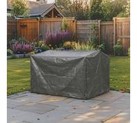 Home Source XL 122cm Outdoor BBQ Grill Protective Cover Patio Waterproof UV in Grey Home Source Grey
