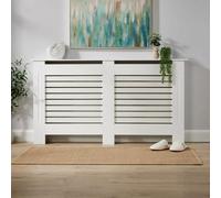 Home Source York Large Radiator Cover White