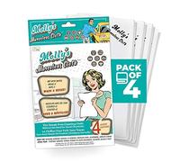 Home Spirit Molly's Marvelous Cloth, Streak-Free, Lint-Free Microfiber Cleaning Cloth, Polishing Cloth for Glass, Stainless Steel, Use for Kitchen, Bath, Cars, Detailing, Reusable (White, 4pk)