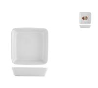 Home Square White Ceramic Baking Dish 23.5X23.5X5 Cm