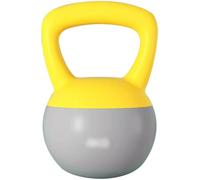 Home Squat Dumbbell, Strength Training Equipment, Kettlebell Weights Women's Fitness Shaping Soft Kettle Bells, No Damage To The Floor(Yellow-grey,10kg)