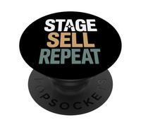 Home Staging Realtor Stage Sell Repeat Quote PopSockets Adhesive PopGrip