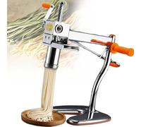 Home Stainless Steel Manual Noodles Press Machine,Noodle Dough Press Machine Pasta Maker with 10 Noodle Mould,Press Noodle Machine