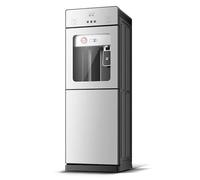 Home stand-alone floor standing water dispenser, tempered glass panel, water shortage protection, suitable for home or office