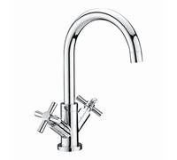 Home Standard Acel Contemporary Kitchen Tap | Swivel Spout Sink Monoblock Mixer | Polished Chrome