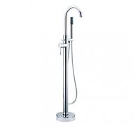 Home Standard Aspen Bathroom Chrome Floor Mounted Bath Shower Mixer Filler Tap & Shower Kit