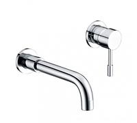 Home Standard® Aspen Bathroom Single Lever Chrome Wall Mounted Basin Sink Mixer Tap | 10 Year Guarantee