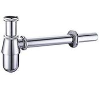 Home Standard® Traditional Round Chrome Basin/Bidet Bottle Trap | Solid Brass | 320mm