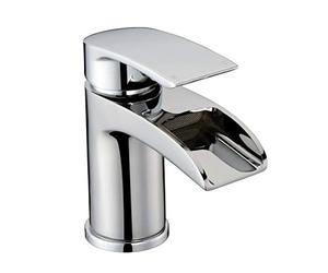 Home Standard Vespa Waterfall Bathroom Single Lever Mono Basin Sink Mixer Tap with Slotted Spring Waste |