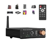 Home Stereo Amplifier, Wireless 6.0 Receiver USB Adapter, Low Latency 2 Channel Stereo Amplifier, High Fidelity Home Audio, for PC Car Desktop Karaoke Outdoor Theater Music Playback Entertainment