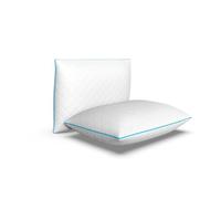HOME STILL Eco Quilted Pillows 2-Pack | Made of Microfibre Material | Premium Hotel Quality with Anti Allergic Siliconized Fluff Filling | Machine Washable & Dryer Friendly | 50x70x10cm Medium Firm