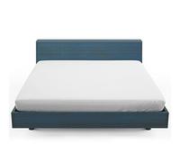 HOME STILL Fitted Bed Sheet King, 160x200x30 cm, White, Super Soft Polycotton, Stretch Micro Knitted Fabric, Breathable, Wrinkle Resistant, Elasticated Deep Pocket, Easy to Tidy Up