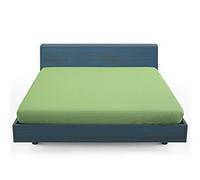 Home Still Fitted Bed Sheet | Super Soft Polycotton & Stretch Micro Knitted Fabric | Washable Soft Flexible & Easy to Tidy Up | Double Size 140x200x30cm Green