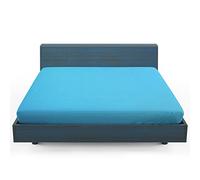 Home Still Fitted Bed Sheet | Super Soft Polycotton & Stretch Micro Knitted Fabric | Washable Soft Flexible & Easy to Tidy Up | King Size 160x200x30cm Turquoise
