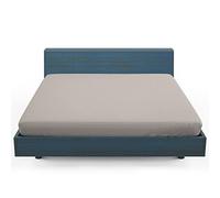 Home Still Fitted Bed Sheet | Super Soft Polycotton & Stretch Micro Knitted Fabric | Washable Soft Flexible & Easy to Tidy Up | Double Size 140x200x30cm Beige