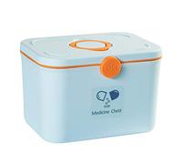 Home Storage Box First Aid, Multiple Layers Portable Durable, Child-Proof Compartments with A Handle S(M 30x23x20cm)