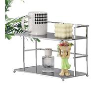 Home Storage Coffee Mug Rack,2-Tier Cups Mugs Drying,31 * 16 * 22cm Double Layer Coffee Cup Organizer Stand With Storage Shelves,For Kitchen Countertop Cups And Mugs Stor