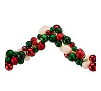 Home Stories 180cm Pre Lit Bauble Garland RED,GREEN
