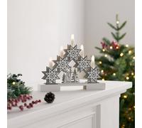 Home Stories 30cm Star And Reindeer Candle Bridge